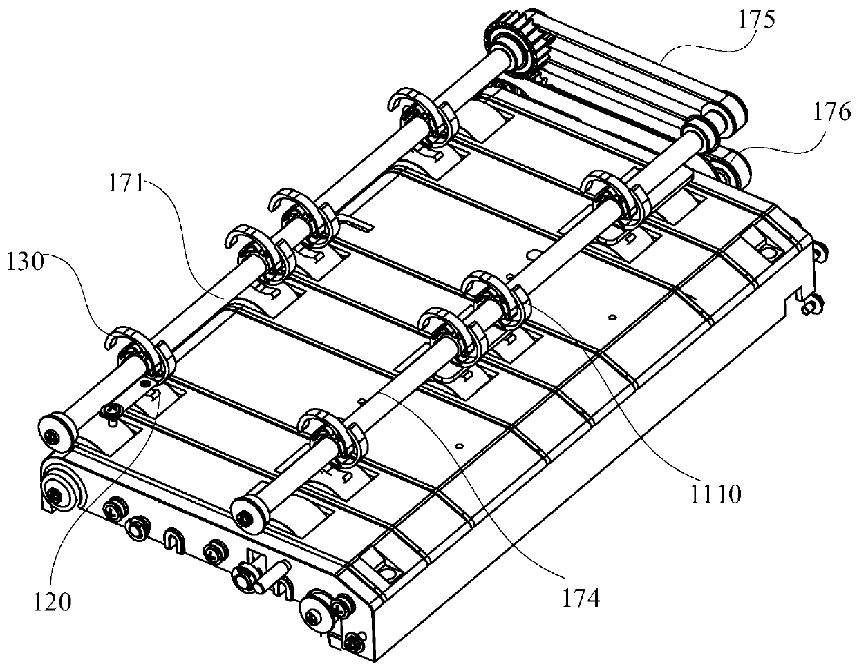 Bill conveying device and bill issuing device