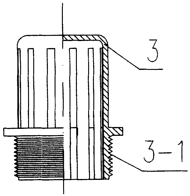 Single film hole aeration filter head