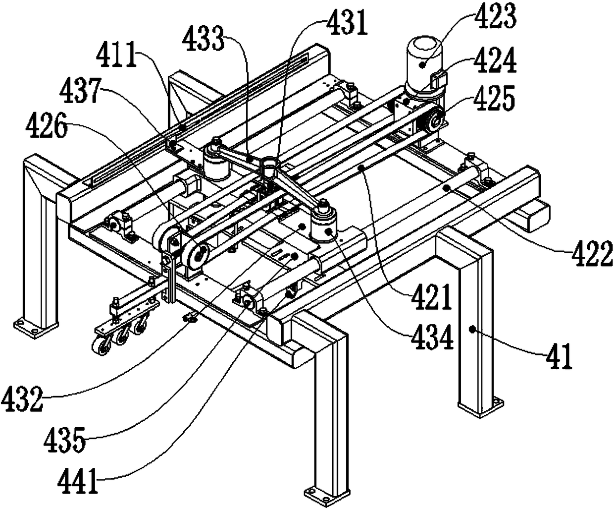 A kind of ceramic edge trimming machine with automatic correction device