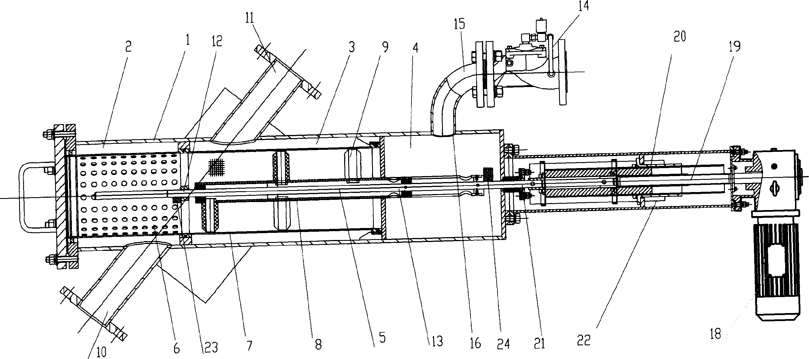 Full automatic suction type self-cleaning filter