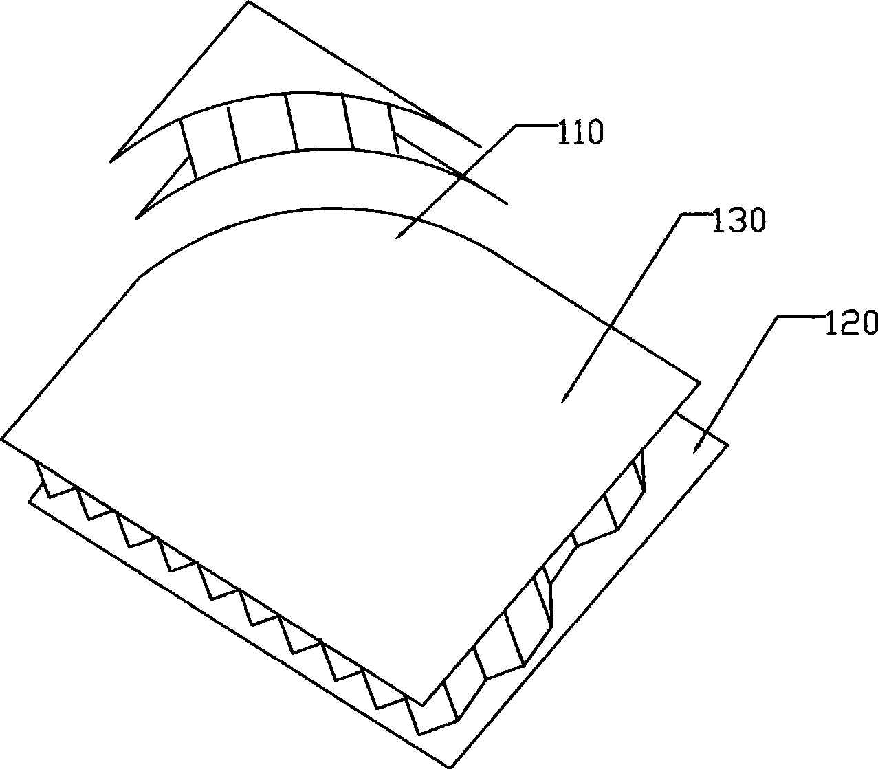 Manufacture use method of furniture type no-frame honeycombed sheet