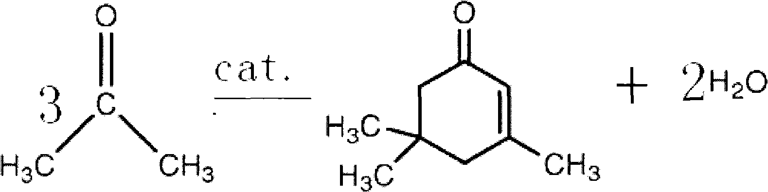 Heterogeneous catalytic method for synthesis of isophorone from acetone