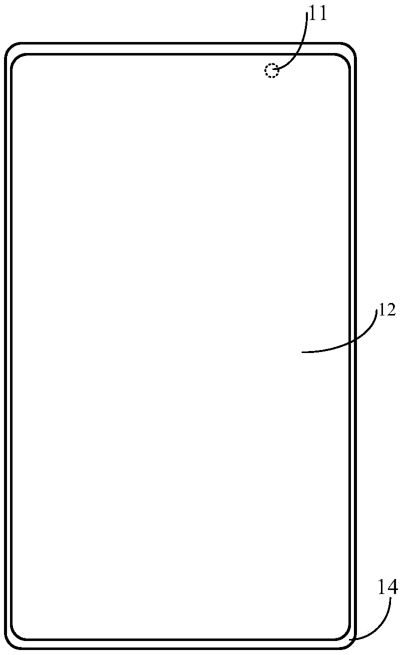 Mobile terminal, outside environment light intensity determination method and outside environment light intensity determination device