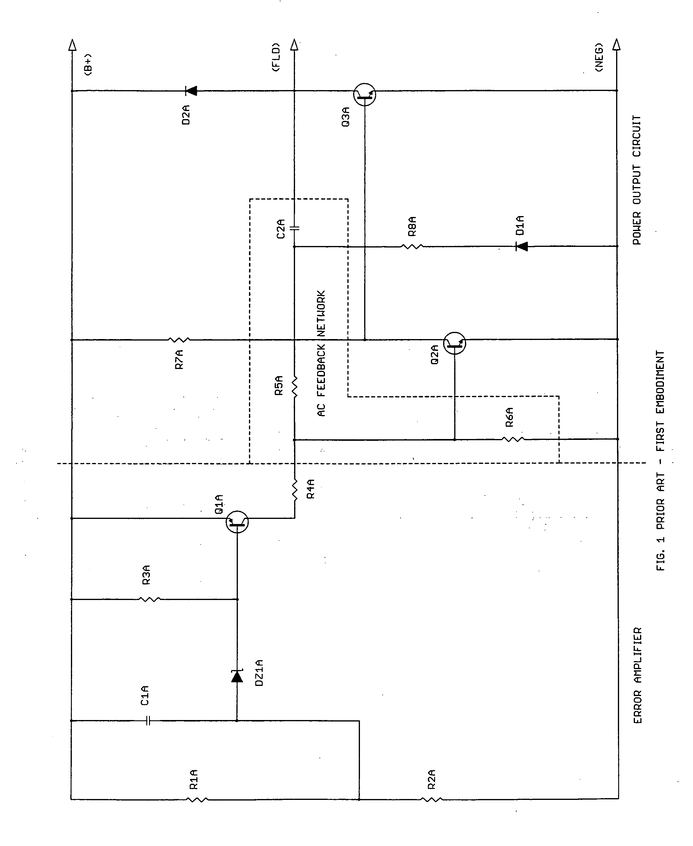 Pulse-position-modulated vehicular alternator voltage regulator with dual AC-feedback networks, controlled "OFF" period and low inserted electrical noise