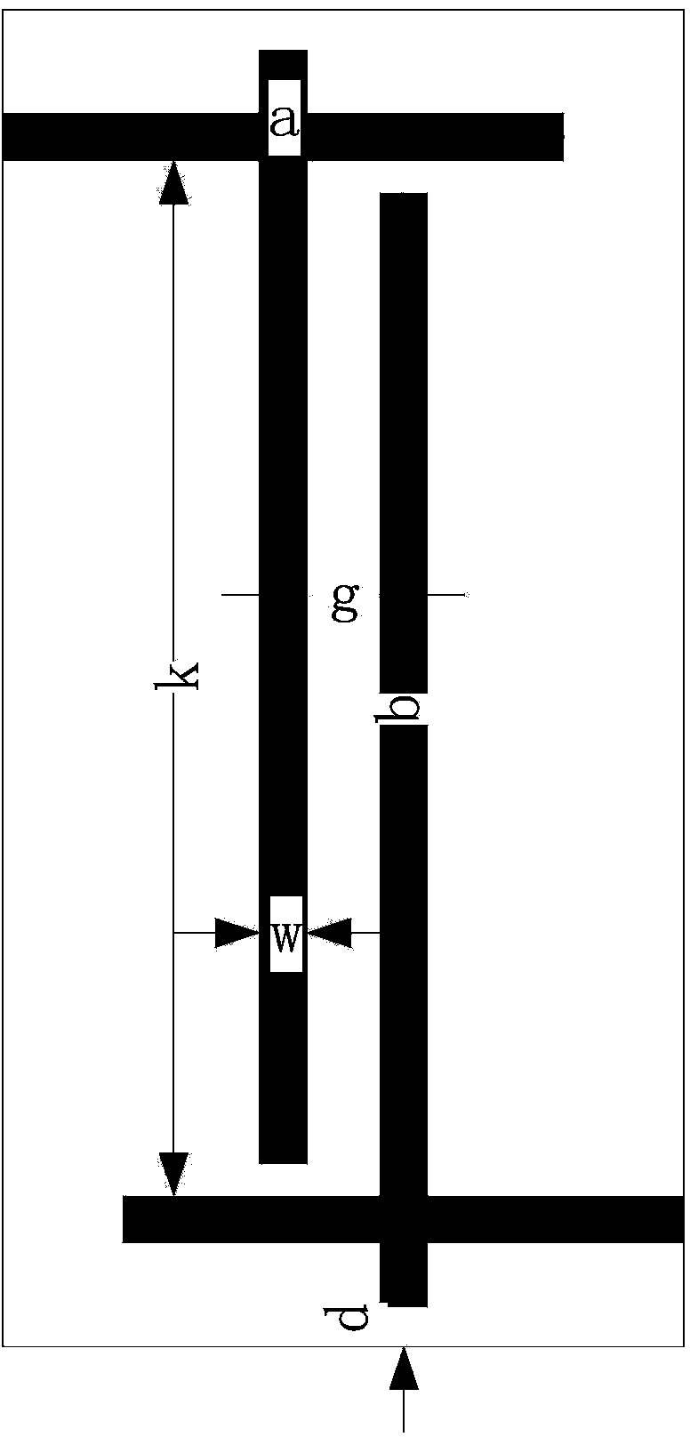 Broadband low-consumption junior unit left-handed material based on double crosses