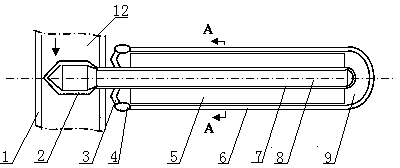 Heat pipe using solar energy to achieve vacuum light condensation