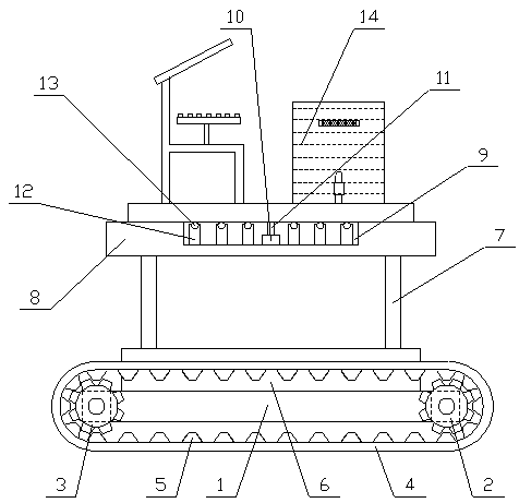 Intelligent mechanical device used for garden fruit picking based on internet of things