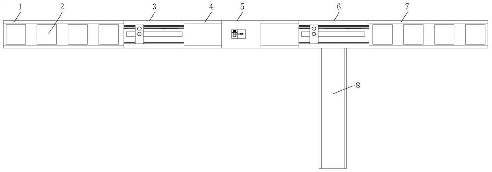 High-polymer plate impact force detection line for high-polymer material production