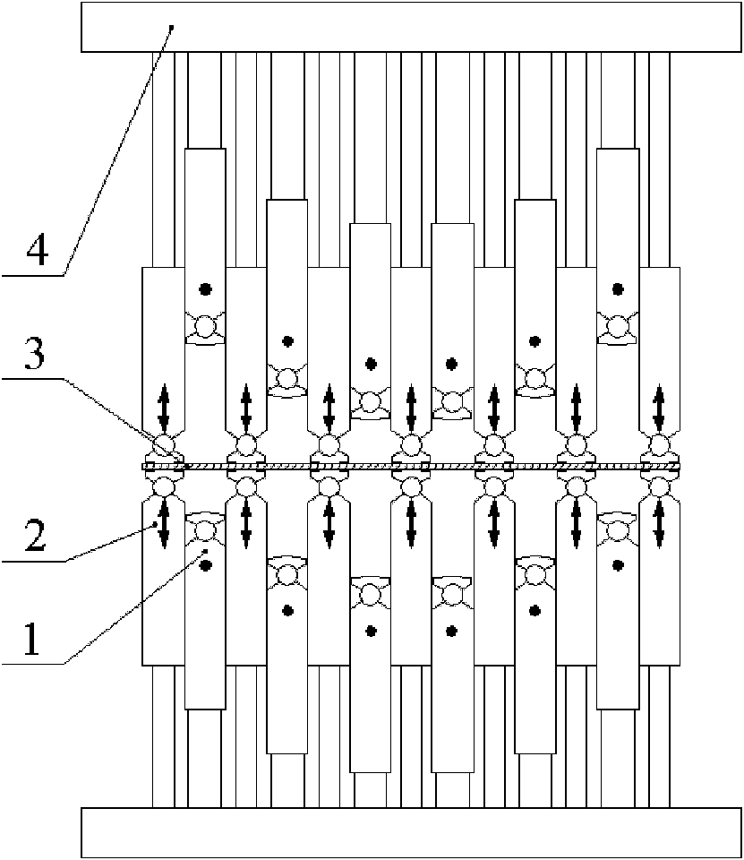 Plate multipoint forming device with crease resistant functions