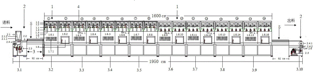 Microwave processing device for dump leaching uranium ores