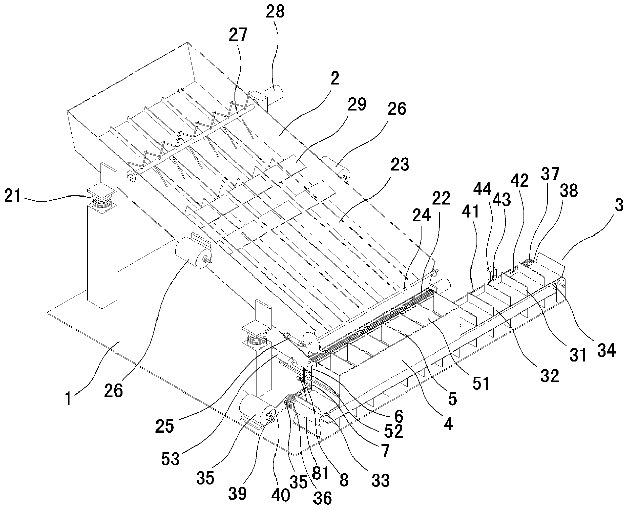 Wood rod and stick orderly arrangement device