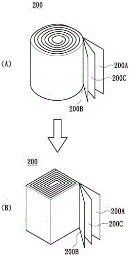 Package structure of winding type solid electrolytic capacitor using lead frame and manufacturing method thereof