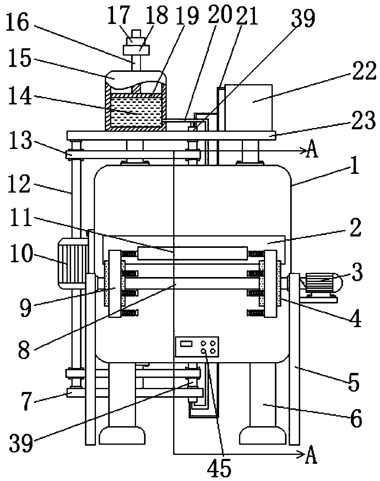 Building template grinding device