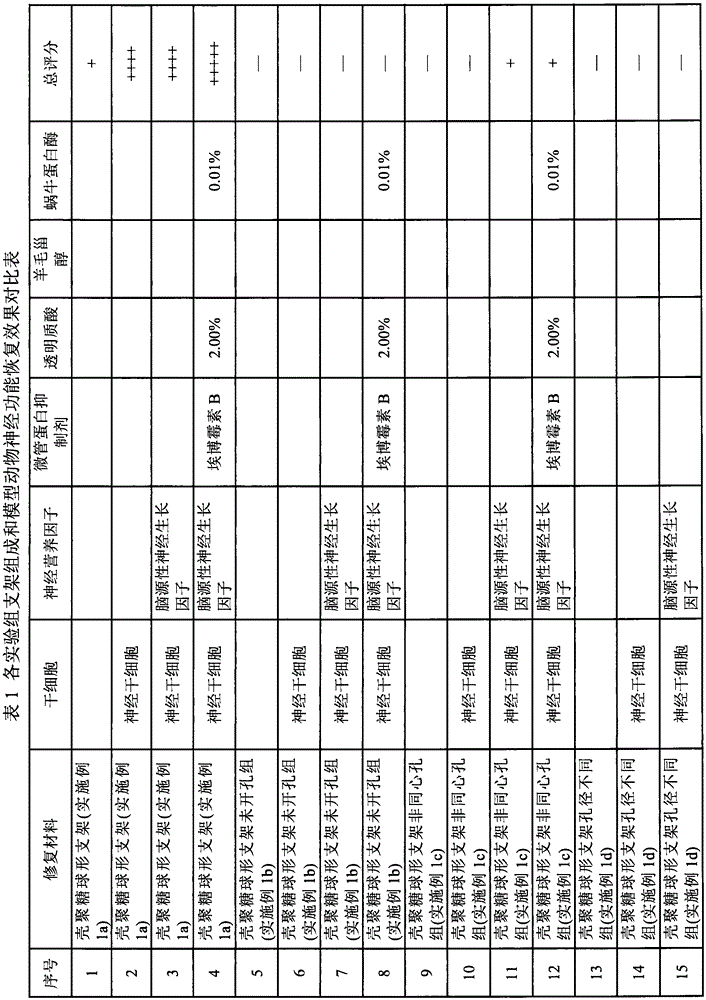 Neural unit spherical support and preparation thereof