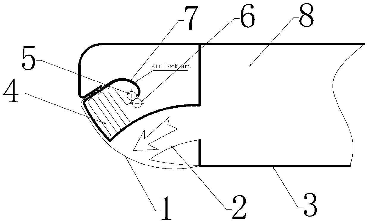 Variable-sized skirt structure of hovercraft