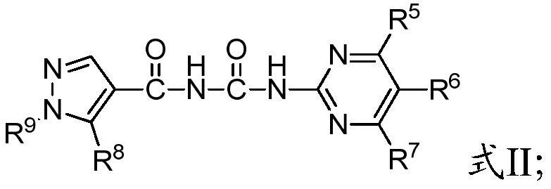 A kind of benzoyl pyrimidine urea compound and its preparation and application