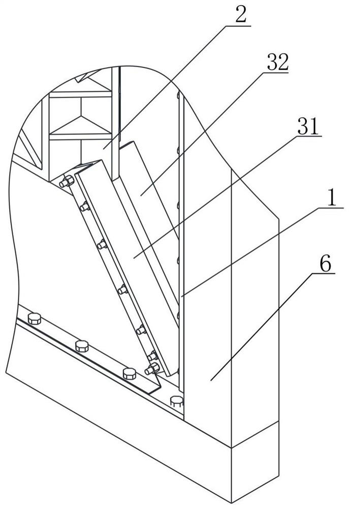 Assembly type oblique stiffening thin-walled steel plate shear wall reinforcing structure and construction method thereof