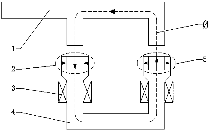 Halbach array permanent magnet hybrid electromagnetic suspension system