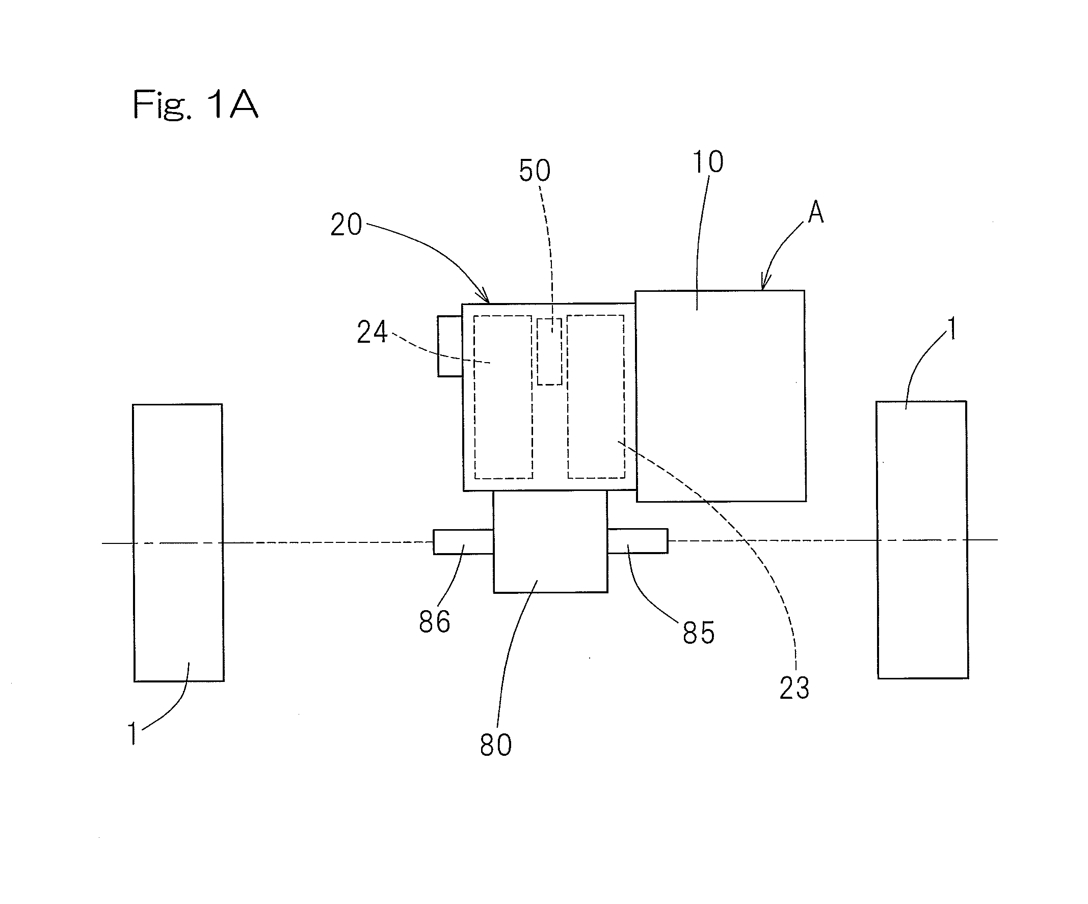 Vehicular motor drive device and automobile