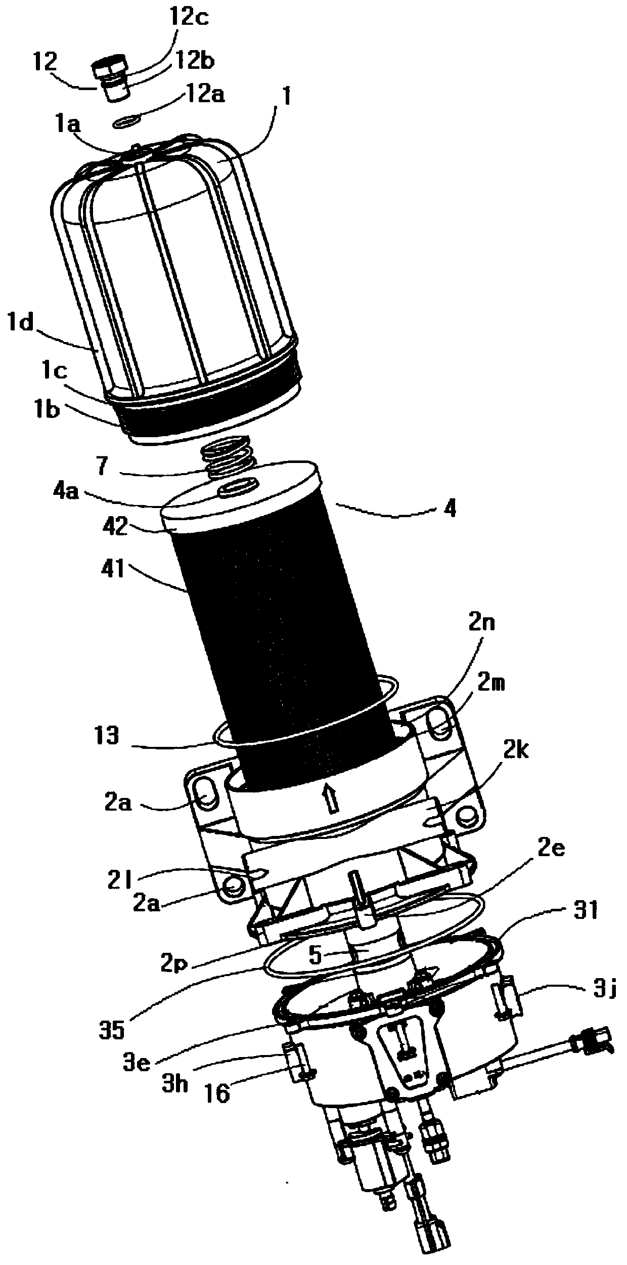 Automatic emptying device for fuel oil