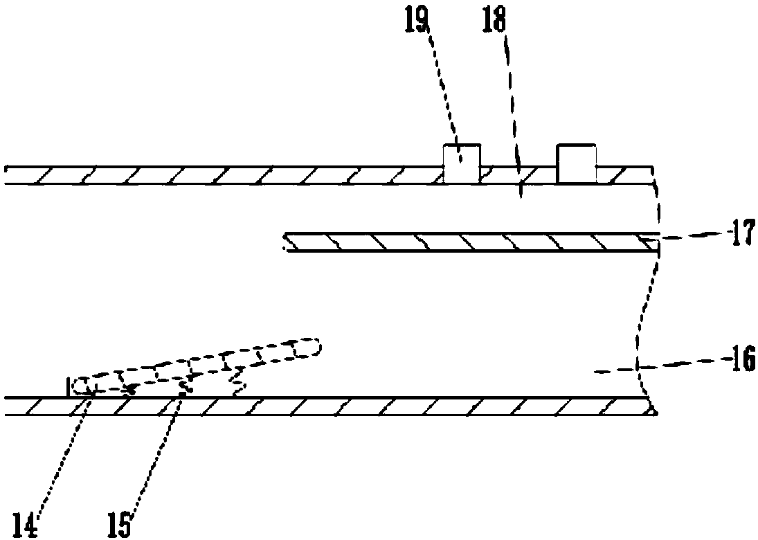 Underground rainwater centralized discharge structure for townhouse