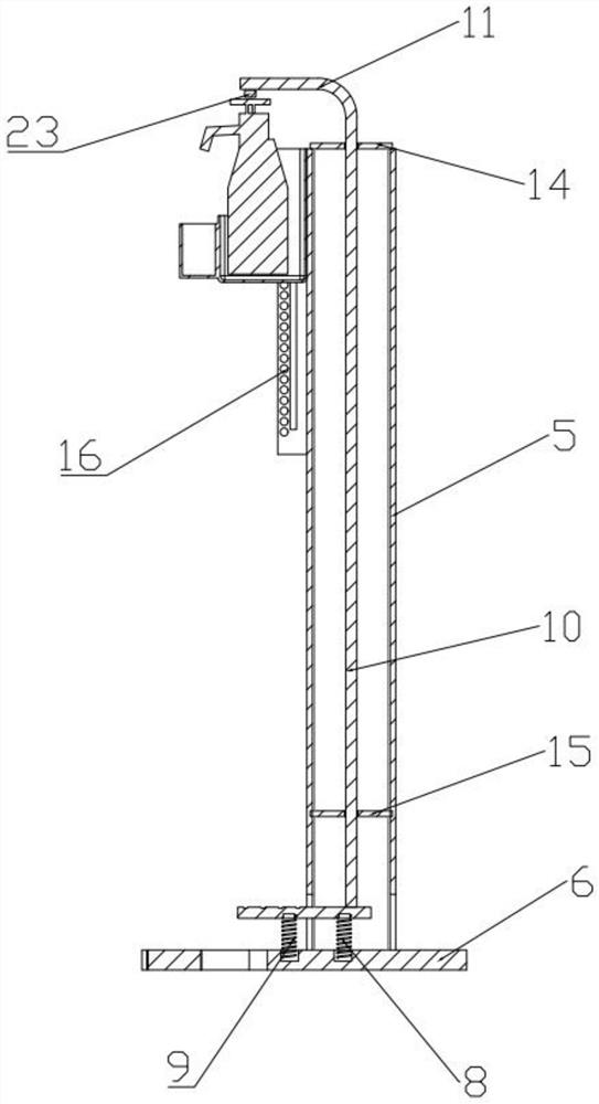 Disinfection device for preventing hospital infection