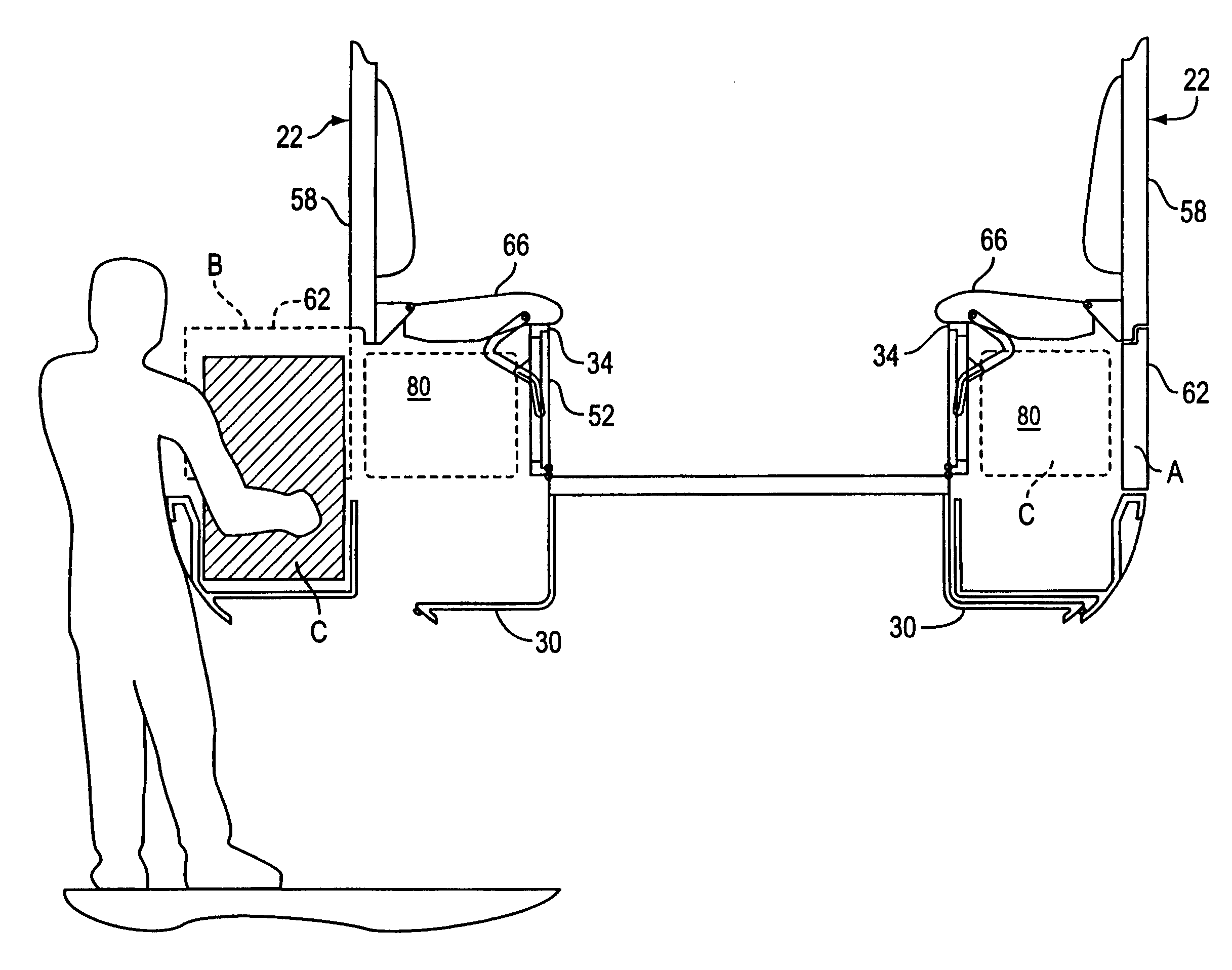 Modular sleeping compartment for trucks