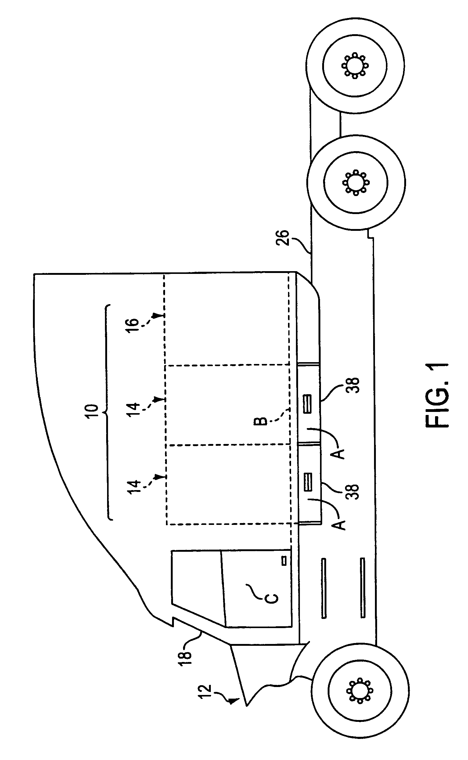 Modular sleeping compartment for trucks