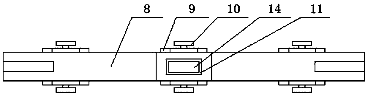 Edge cutting and bending one-time forming die for bracket of automobile fuel tank