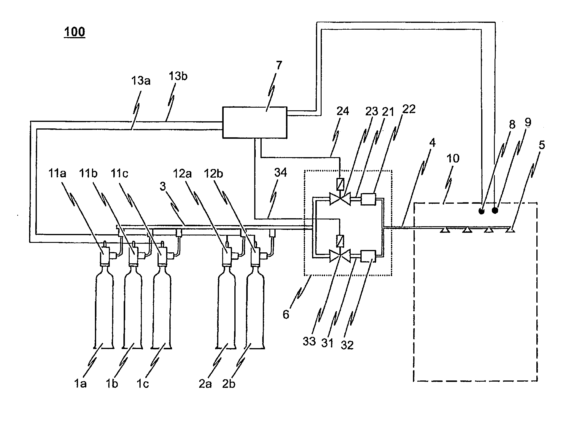 Inert gas fire-extinguishing system for reducing the risk of an extinguishing fires in a protected room