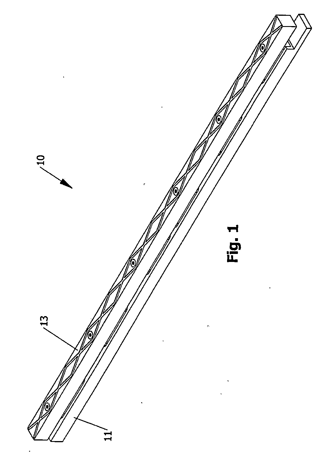 Weigh in motion strip scale having plural compliant features