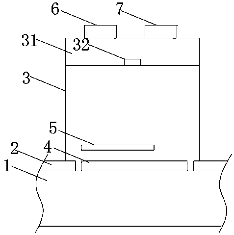 Unmanned supermarket goods scanning device