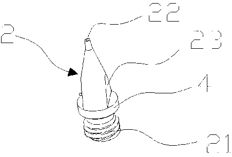 Detachable split-type dispensing needle head