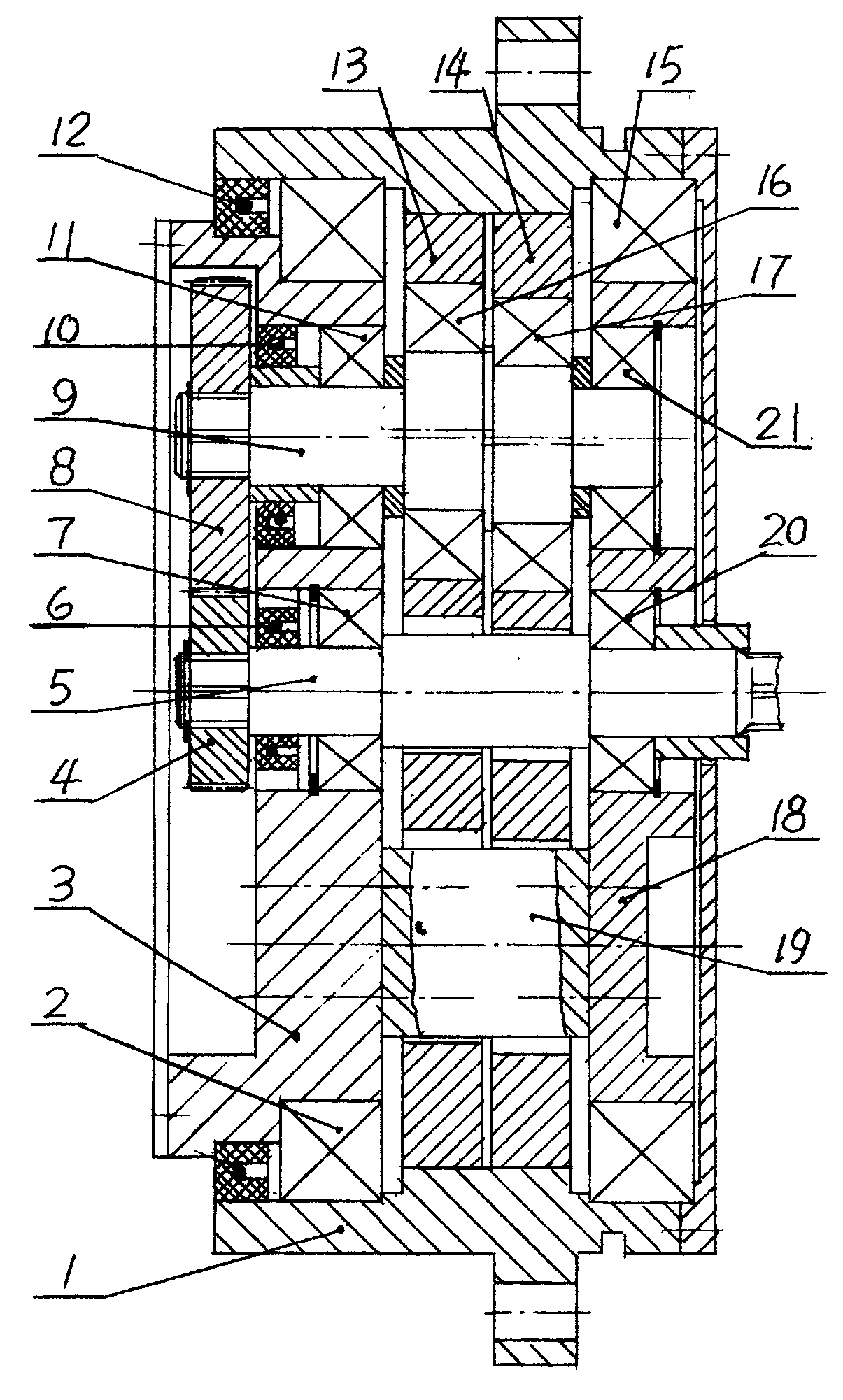 Double-cycloid speed reducer for RV-E simulation carrying welding robot