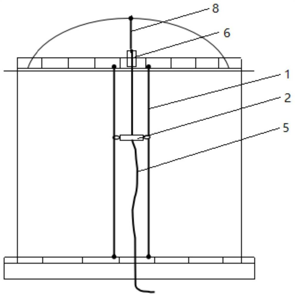 An automatic cleaning and spraying device for the outer wall of a storage tank