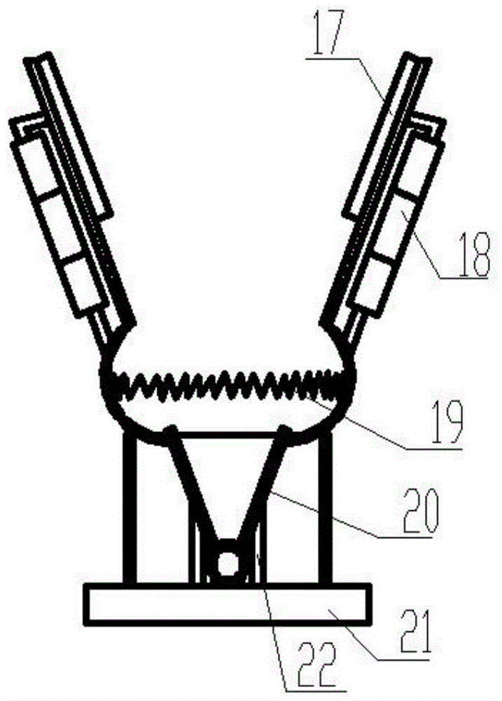 A device for removing leaves from stalk vegetables