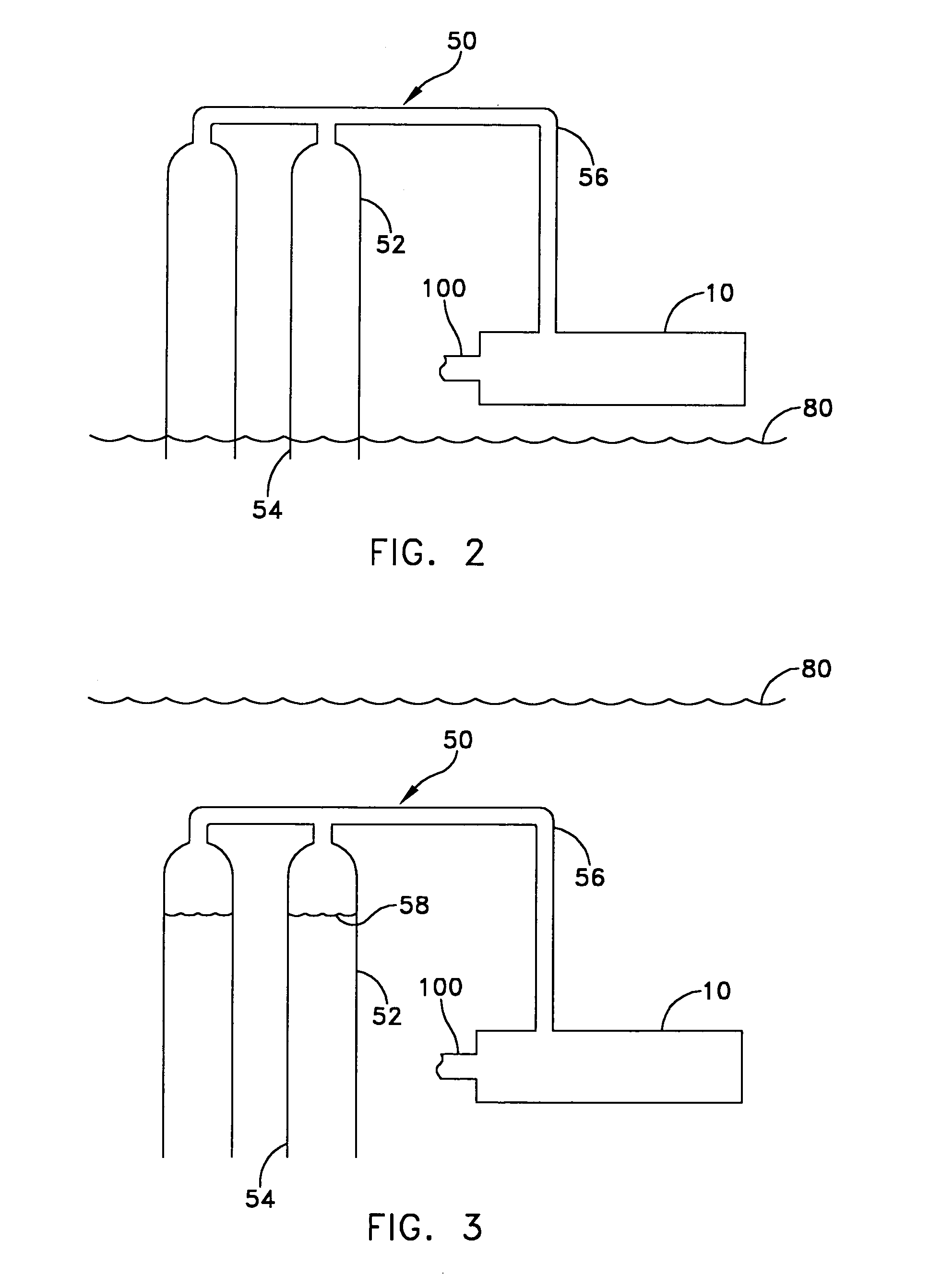 Muzzle break with gas relief membrane for an underwater gun