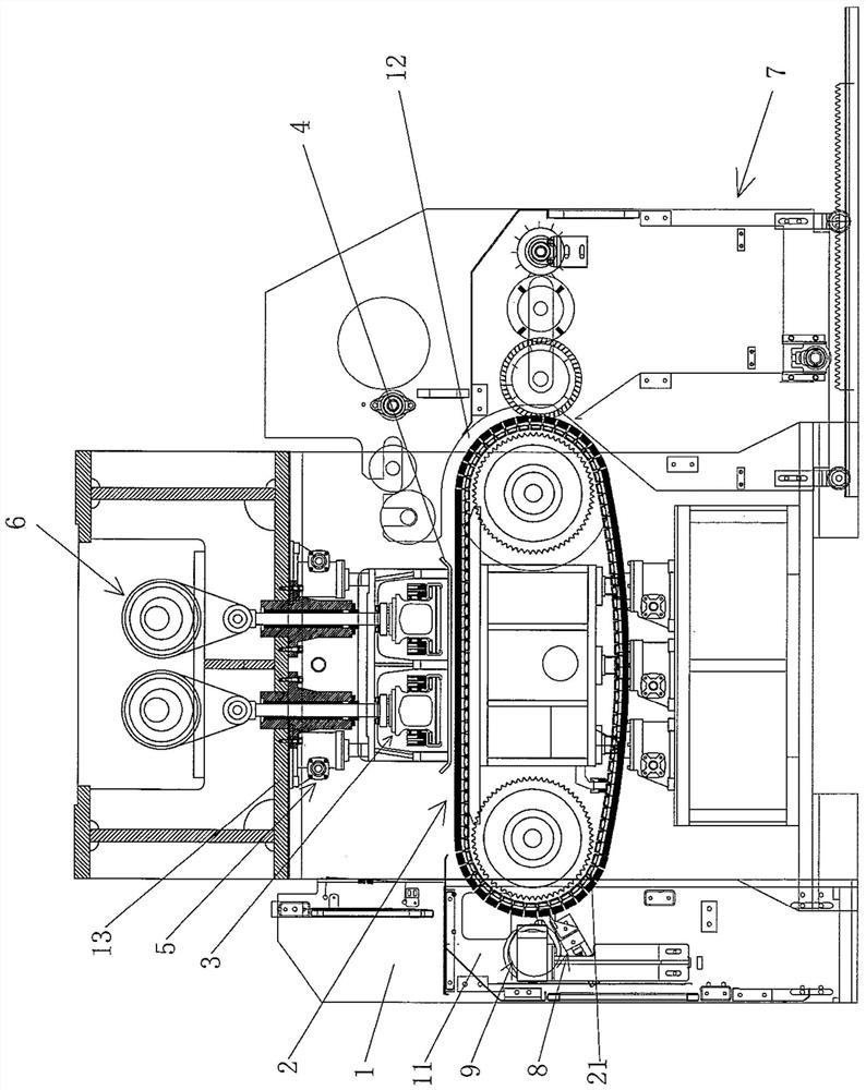 Raising needling machine with net inlet having brush cleaning function