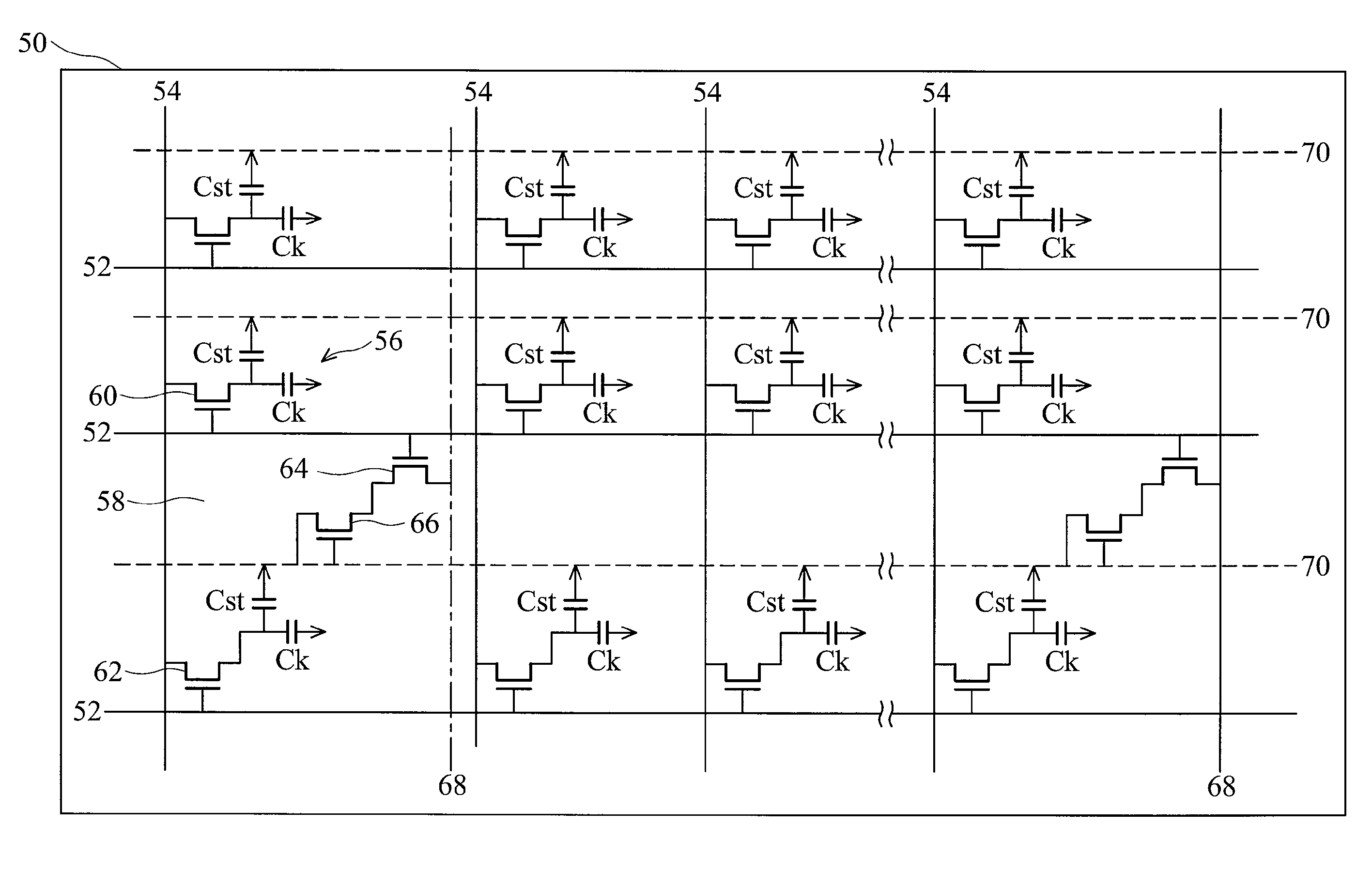 Liquid crystal panel and driver device thereof