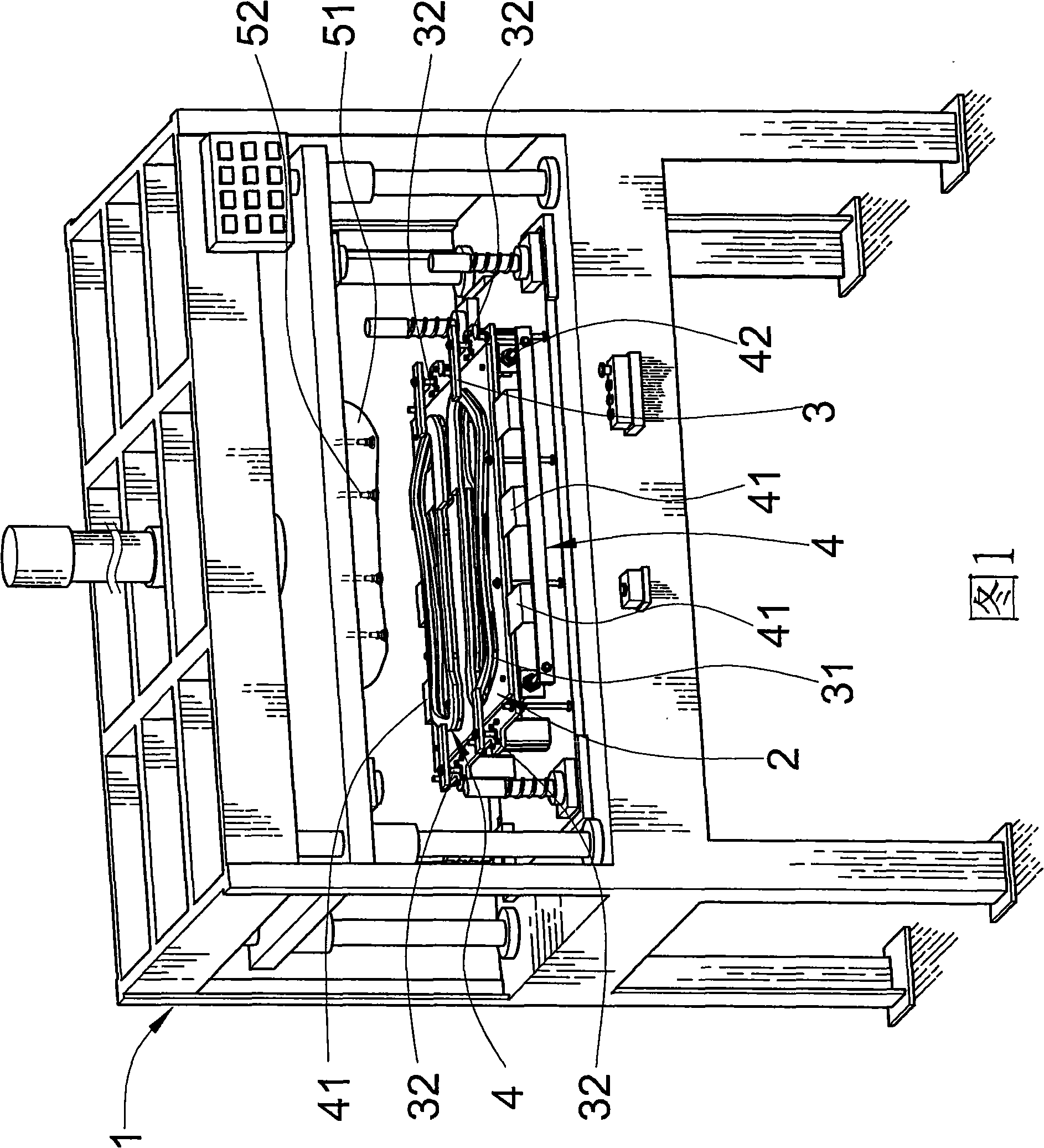 Glue sprayed coating attaching method and attaching device