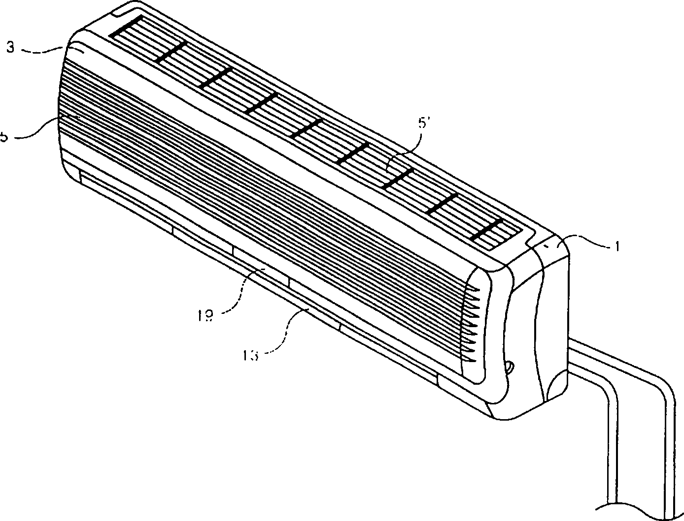 Discharge grillage control method and device for air conditioner