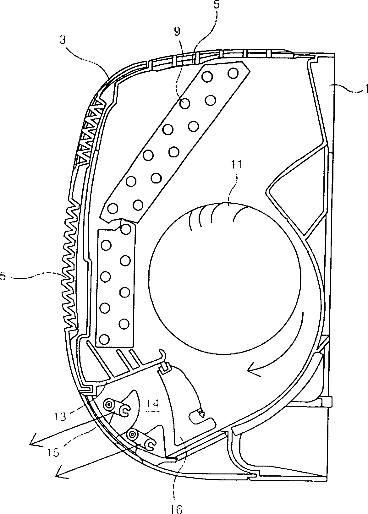 Discharge grillage control method and device for air conditioner