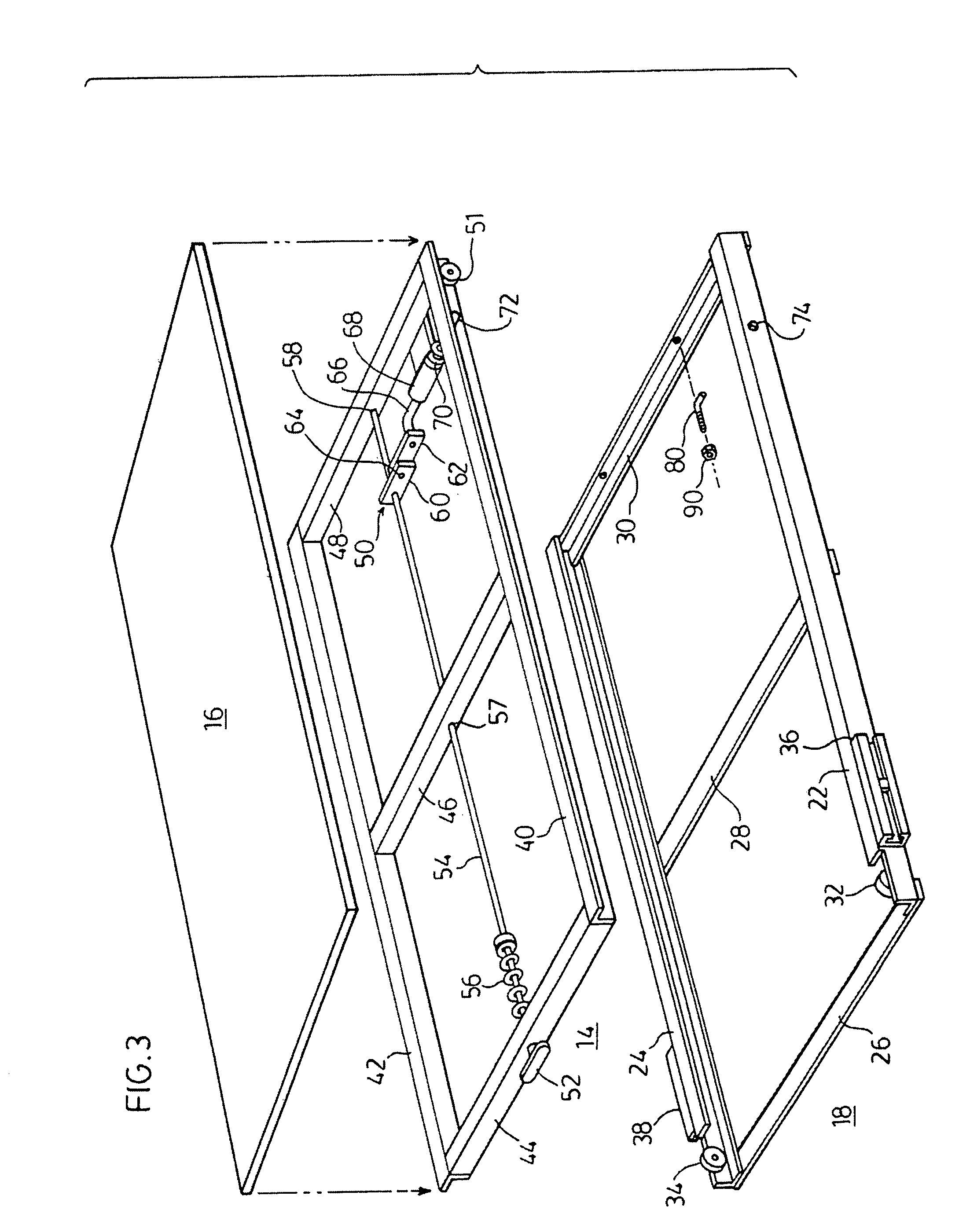 Sliding platform for a pick-up truck