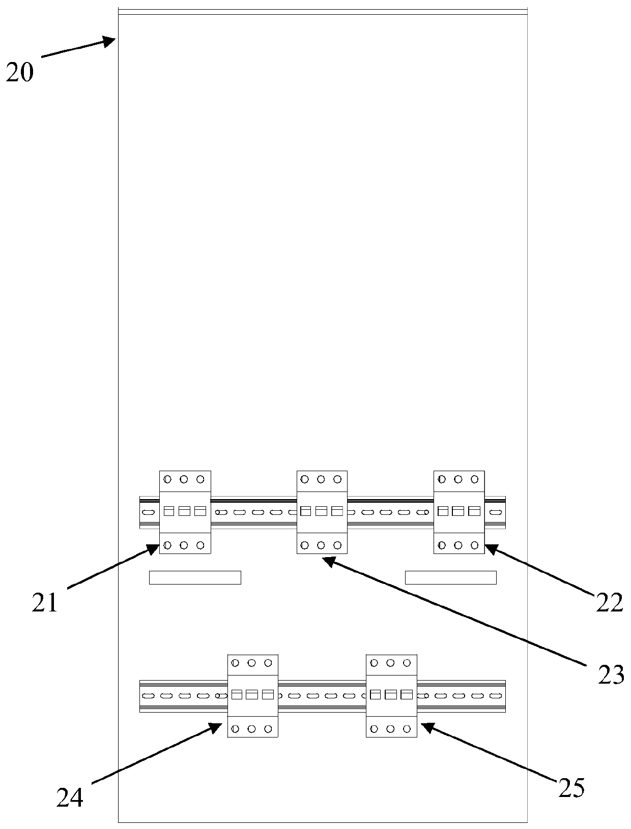 A switching device for realizing switching control of multiple power supply systems