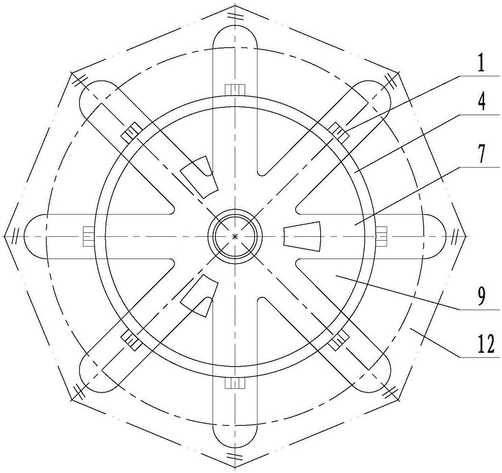 Tail wing pouring system and tail wing manufacturing method for aluminum alloy underwater launching tube