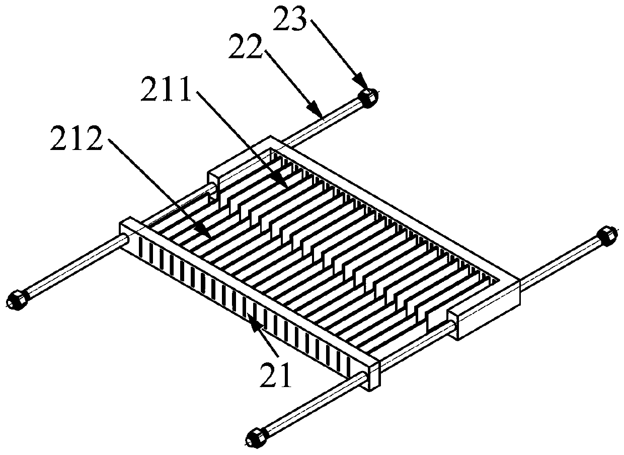 A fabric forming device with oblique yarn guiding function