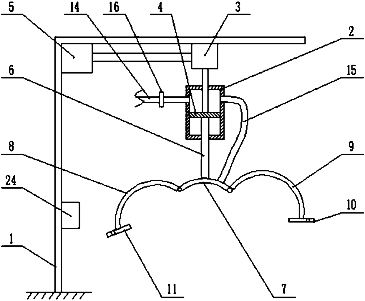 Integrated lotus root harvesting and digging device