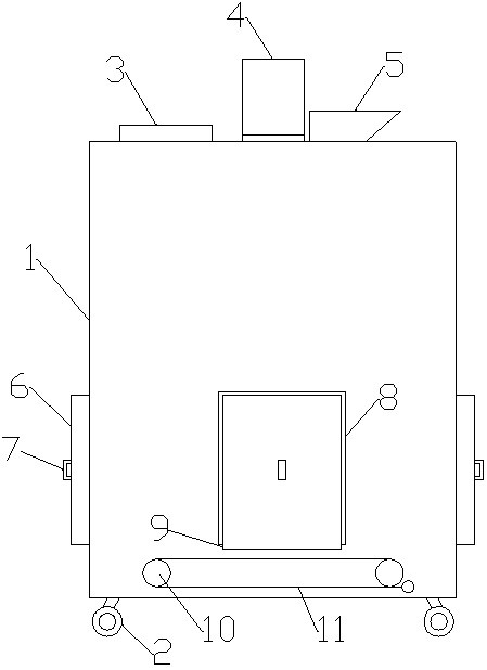 Smashing type garbage classification box for environment design and smashing classification method thereof