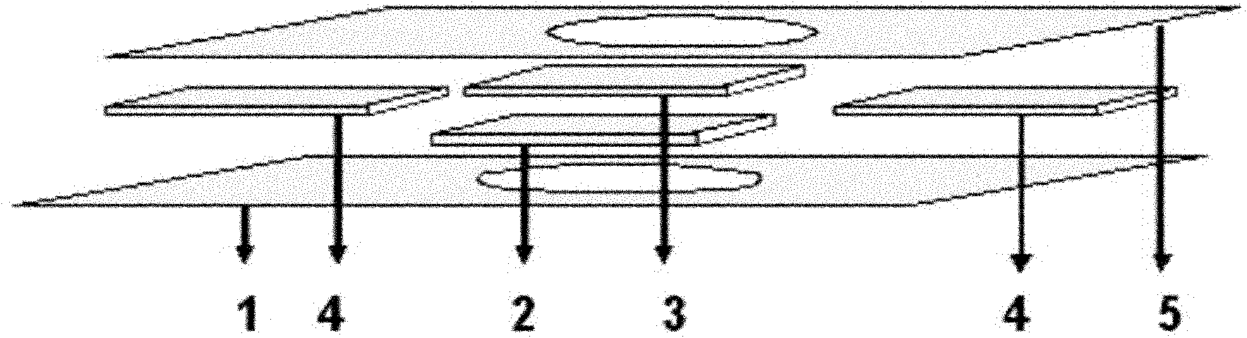 Test strip for detecting heavy metal-chromium (Cr) in water quality and preparation method thereof