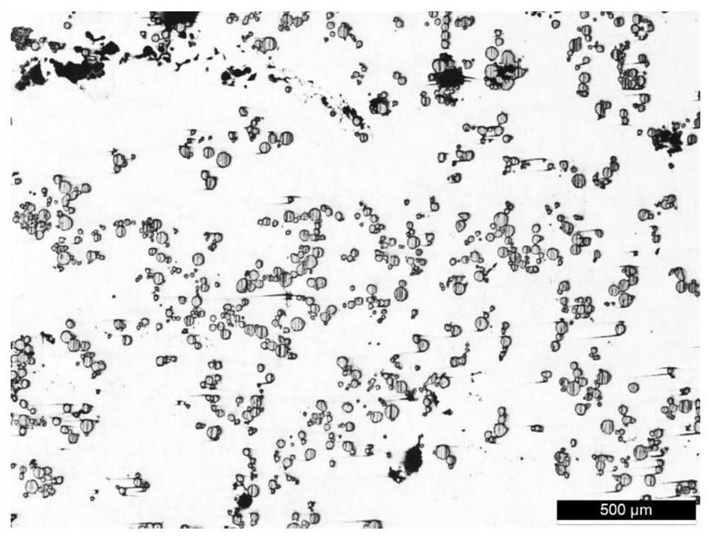 A kind of metal titanium particle reinforced magnesium-based composite material and its vacuum stirring casting method and application